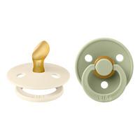 BIBS Colour Latex Anatomisk Ivory/Sage - Str. 1
