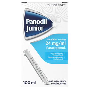 Panodil Junior oral opl. 24 mg/ml - 100 ml.
