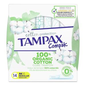 Tampax Compak Cotton Protection Regular - 14 stk.