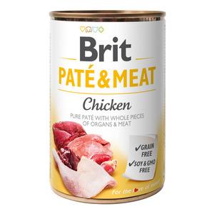 Brit Pate & Meat vådfoder m. kylling - 400 g.