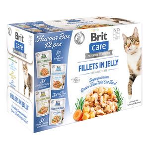 Brit Care Cat smagskasse, 4 varianter i gele - 12 stk.