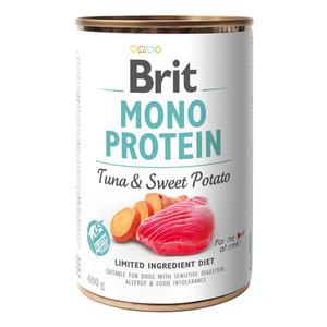 Brit Mono Protein vådfoder m. tun & sweet potato - 400 g.