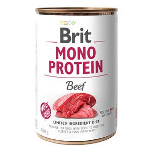 Brit Mono Protein vådfoder m. oksekød - 400 g.