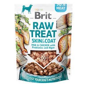 Brit RAW TREAT Skin & Coat, fisk & kylling - 40 g.