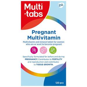 GlaxoSmithKline Multi-tabs Pregnant Multivitamin - 120 tabl.