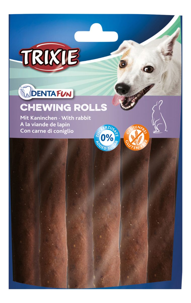 TRIXIE Denta Fun Chewing Rings Für Hunde – Mit Hühnchen, ø 20 Cm & ø 6 Cm (2 Stück)
