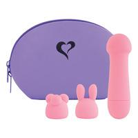 FeelzToys Bullet Vibrator m. 2 ekstra hoveder - Bunny