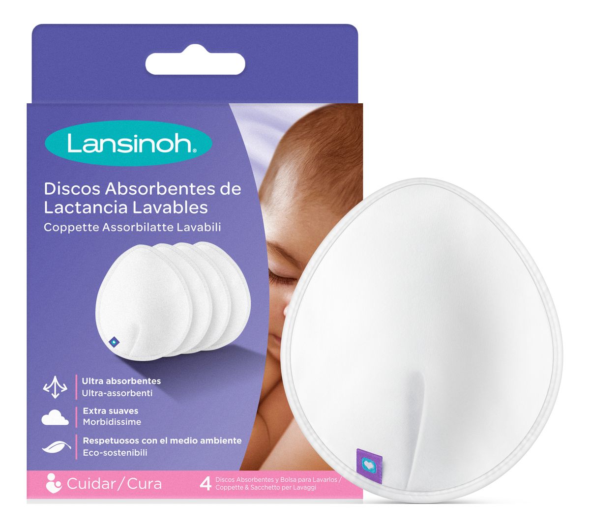 Køb Lansinoh Washable Nursing Pads billigt hos Med24.dk