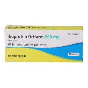 Ibuprofen Orifarm 200 mg - 20 tabletter