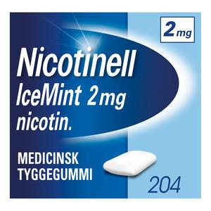 Nicotinell Tyggegummi IceMint 2 mg - 204 stk.