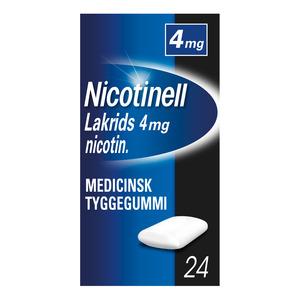 Nicotinell Tyggegummi Lakrids 4 mg - 24 stk.