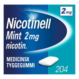 Nicotinell Tyggegummi Mint 2 mg - 204 stk.