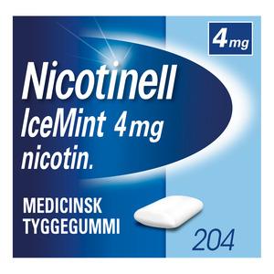 Nicotinell Tyggegummi IceMint 4 mg - 204 stk.