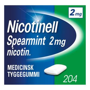 Nicotinell Tyggegummi Spearmint 2 mg - 204 stk.