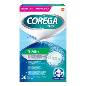 Corega Tabs 3 minutes - 36 stk.