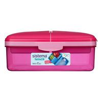 Sistema Slimline Quaddie Lunchbox 1.5 L - Pink