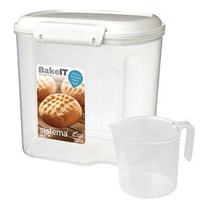 Sistema Bake it m. målekop hvid 2,4 L bakery - 1 stk.