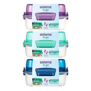 Sistema Lunch Stack Square 1,24 l flere farver - 1 stk.