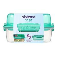 Sistema Lunch Stack Square 1,24 l - 1 stk - Mint