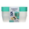 Sistema Nest It Meal Prep Mint- 1,9 L - 5 pk