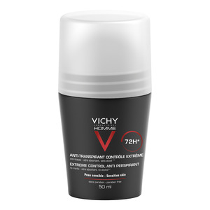 Vichy Homme Antiperspirant Deo Roll-On 72h - 50 ml.