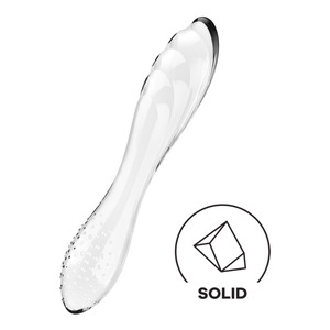 Dazzling Crystal 1 Transparent Glasdildo Fra Satisfyer