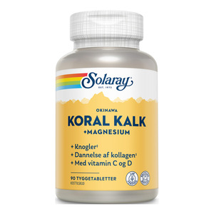 2: Solaray Koral Kalk + Magnesium - 90 tyggetabl.