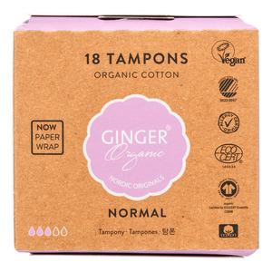 7: Ginger Organic Tampon Normal - 18 stk.