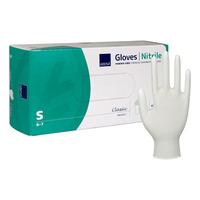 Abena Classic Protect Engangshandser, Hvid, Nitril, Pudderfri - Small