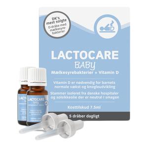Lactocare Baby dobbelt pakning dråber – 2 x 7,5 ml.
