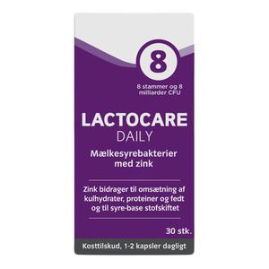 Lactocare Daily m. zink - 30 kapsler