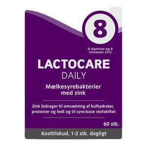 Lactocare Daily m. zink - 60 kapsler