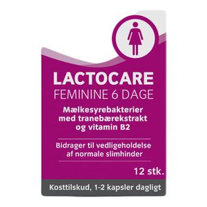 Lactocare Feminine 6 dg med B2 vitamin - 12 kapsler