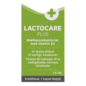 Lactocare Plus m. B2 vitamin - 15 kapsler