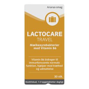 Lactocare Travel m. B6 vitamin - 30 tyggetabletter