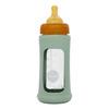 Hevea Glas Sutteflaske Wide Neck med Sleeve 250 ml, Seafoam Blue - 1 stk.