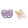 Hevea Sut, 3- 36 mdr, Ortodontisk, Lavender & Powder Pink - 2 stk.