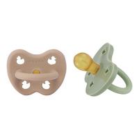 Hevea Sut, 3- 36 mdr, Rund, Tan Beige & Moss Green - 2 stk.