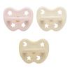 Hevea sut, Trial Trio-Pack, Newborn 0+ mdr, Powder Pink, Cream & Milky White - 3 stk.