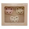 Hevea sut, Trial Trio-Pack, Newborn 0+ mdr, Powder Pink, Cream & Milky White - 3 stk.
