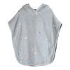 Filibabba Strandponcho med broderi GOTS - Pearl Blue - 1 stk.