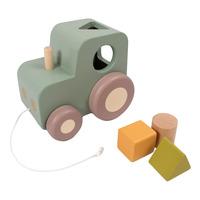 Filibabba Træk-traktor med puttekasse - 1 stk.