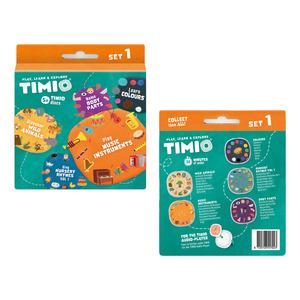 Timio TIMIO Disc sæt 1 - Vilde dyr, børnerim, farver, musik og kroppens dele stk.