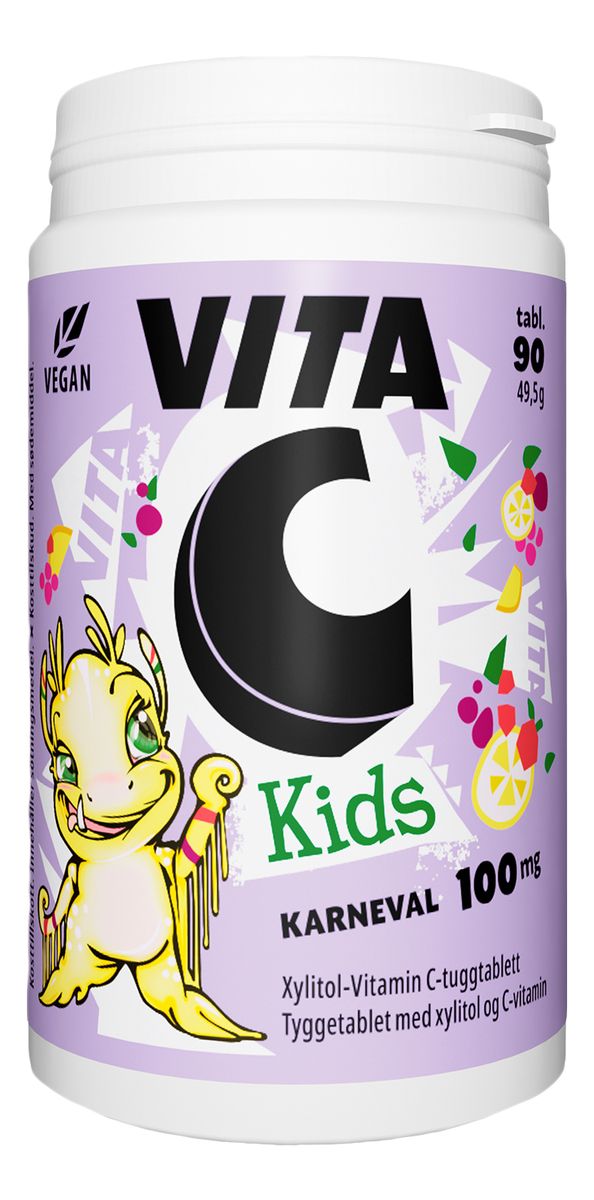 Vitabalans Oy Vita C Kids - 90 tyggetabl.