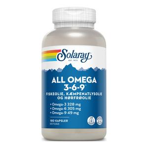 Solaray All Omega 3-6-9 - Unik olieblanding i kapsler