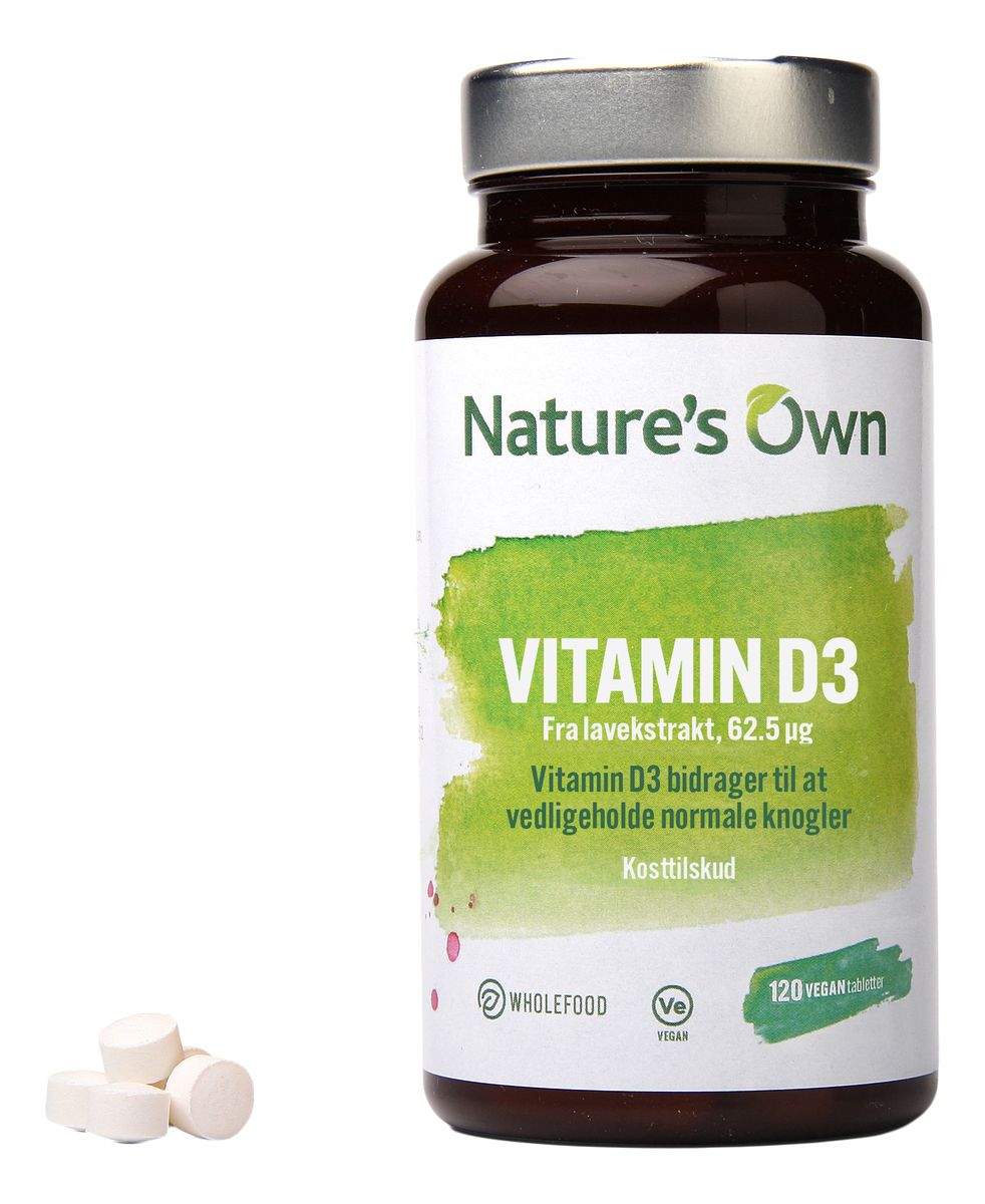 Nature´s Own Vitamin D3 - 120 kaps.