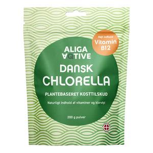 Aliga Aqtive Dansk Chlorella pulver - 200 g