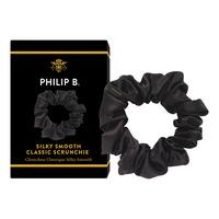 Philip B Classic Black Scrunchie - 1 stk.