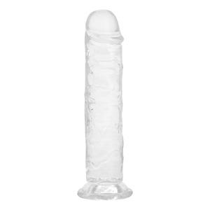 Willie City Realistisk Klar Dildo m. Sugekop - 18 cm - 1 stk.