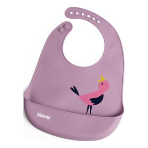 Kidsme Easy Clean Bib - Plum 1 stk.